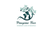 design unique paw tree vet logo
