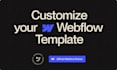customize, modify your webflow template