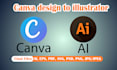 convert your canva design to a vector