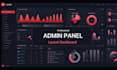 develop laravel admin panel and dashboard with API integration