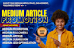 do organic medium article promotion to targeted audience
