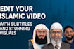 create islamic motivational shorts with visuals and audio