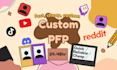 design profile pics for youtube, twitch and more