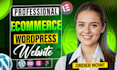 design a professional wordpress ecommerce website with elementor pro