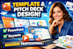 do powerpoint minimalist presentation, powerpoint template, pitch deck