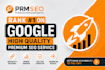 rank your website on google first page with white hat SEO backlink link building