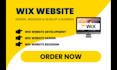 redesign and design wix website