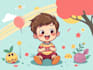 do children illustration cartoon comic illustration cover