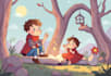 do children book and comic book illustration design