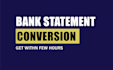 convert PDF bank statement to excel, CSV, google sheet