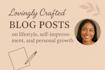 write captivating lifestyle personal growth and self improvement blog posts