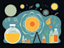 create science fiction, fantasy, cyberpunk illustration