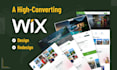 design a high converting wix website and wix website redesign
