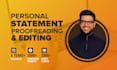 proofread and edit your personal statement