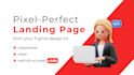 convert your figma design into responsive landing page, html, css, js