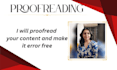 proofread your content and make it error free