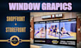 design creative shopfront or storefront window graphics ,signage design