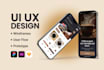 do mobile app UI UX design, website UI UX design