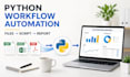 automate excel CSV and PDF workflows with python