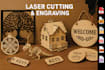 create custom vector design for laser cutting and  engraving dxf svg eps