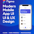 design modern mobile app UI in figma