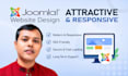 build attractive and responsive joomla website