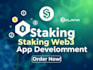 be your blockchain developer to create staking web3 dapp smart contract on solan