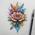 draw watercolor tattoo design
