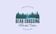 design motivation bear crossing cabin logo