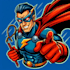 make an superhero comic cartoon character into style