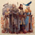 fantasy dnd party and sci fi monster design character sheet game concept art