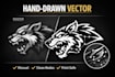 do manual vector tracing, convert image to svg logo hand drawn print ready