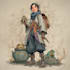 draw dnd character design and illustration