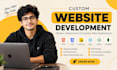 do website development as full stack engineer, front end developer