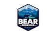 design perfect bear crossing cabin logo