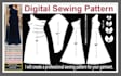 make professional digital sewing pattern with grading for garments in PDF dxf