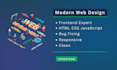create a modern and responsive website using  HTML, CSS and javascript