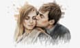 create custom watercolor portrait, illustration, and digital painting