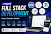 do custom website development as a full stack web developer