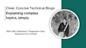 technical blogs that simplify complex topics