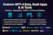 do ai chatbot gpt 4 bot trading bot vapi ai sass app and ai website