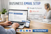 setup your business email with google workspace or office 365