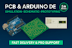 design and simulate pcb and arduino projects