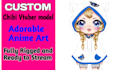 design a chibi live2d vtuber model and rigging for streamers