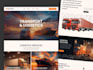design trucking logistics dispatch freight broker cargo transport website