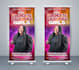 design a rull up banner, retractable banner