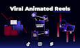 create viral animated explainer reels for instagram, tiktok