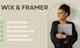 design framer website framer animation develop framer website 3d wix website