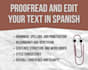 proofread and edit your text in spanish