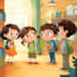 make a  children book cover illustration